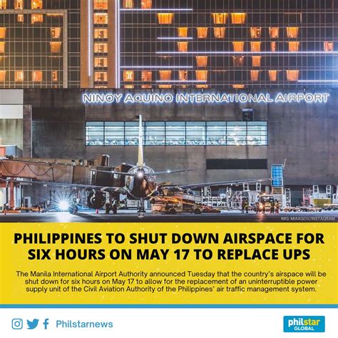 2023 philippine airspace closure|Philippines Says to Shut Airspace for Six Hours on May 17.